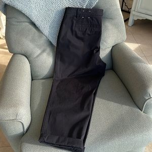 Talbots relaxed Chino 12p black pants